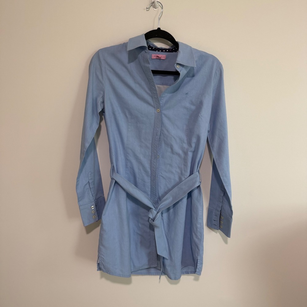 Lilly Pulitzer Light Blue Shirt Dress